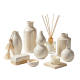 Shimmering Ivory Ceramic Vase & Candle Holder Collection | Luxe Neutral Home Decor